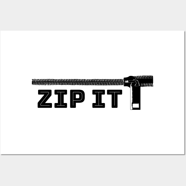 Zip it Wall Art by adrianbrockwell